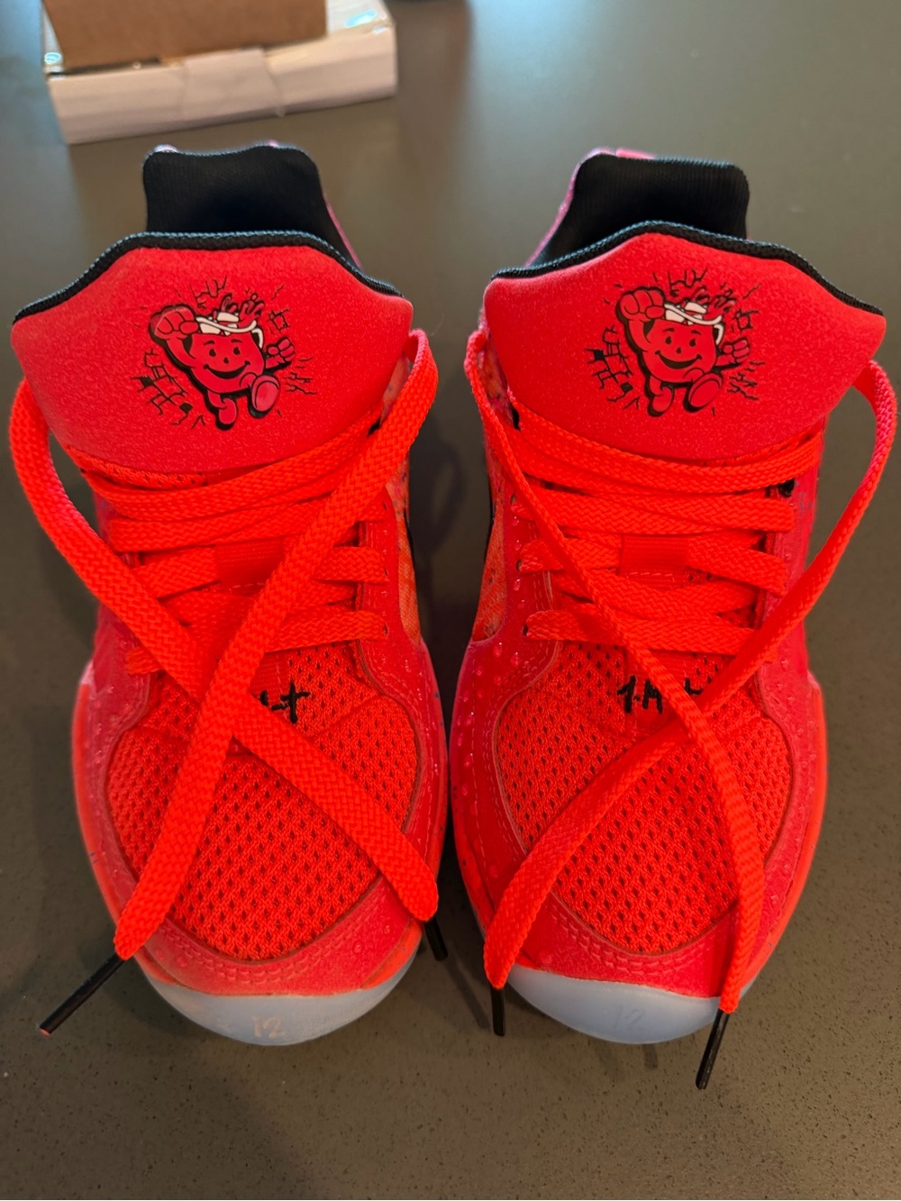 Kids Red Themed Athletic Sneakers